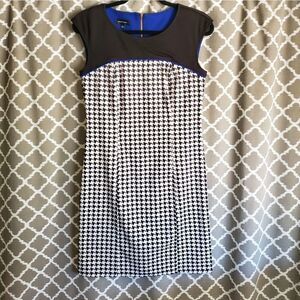 Spense Houndstooth Classic Sheath Dress 4
